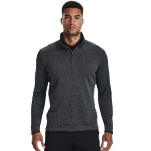 Under Armour Men's Gray Storm Fleece 1/4 Zip Golf Pullover‎ Sweater Medium